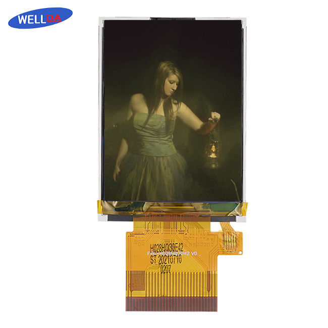 WellDa OEM TN LCD Screen High Resolution 240x320 A-Si Technology