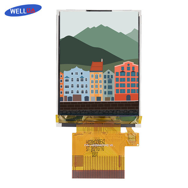 High Resolution 65K TN LCD Display 2.8 Inch LCD Display 16 Bit MCU